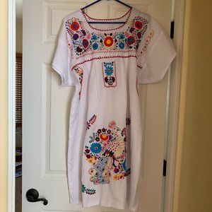 Emrboidered Mexican dress